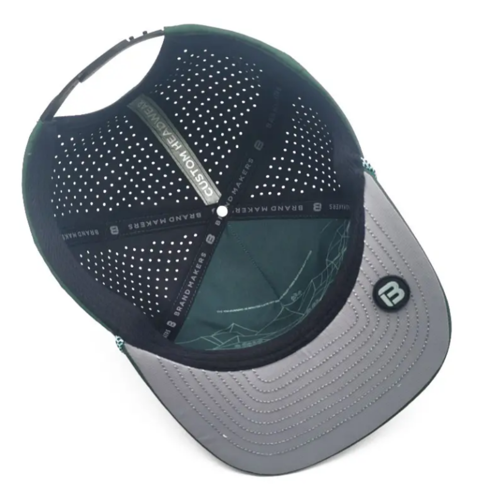 Rope Snapback Caps Laser Cut Holes OEM Custom Rubber Patch And Logo Side Panel Vietnam Made Hat Gorras For Golfer Streetwear L01 6