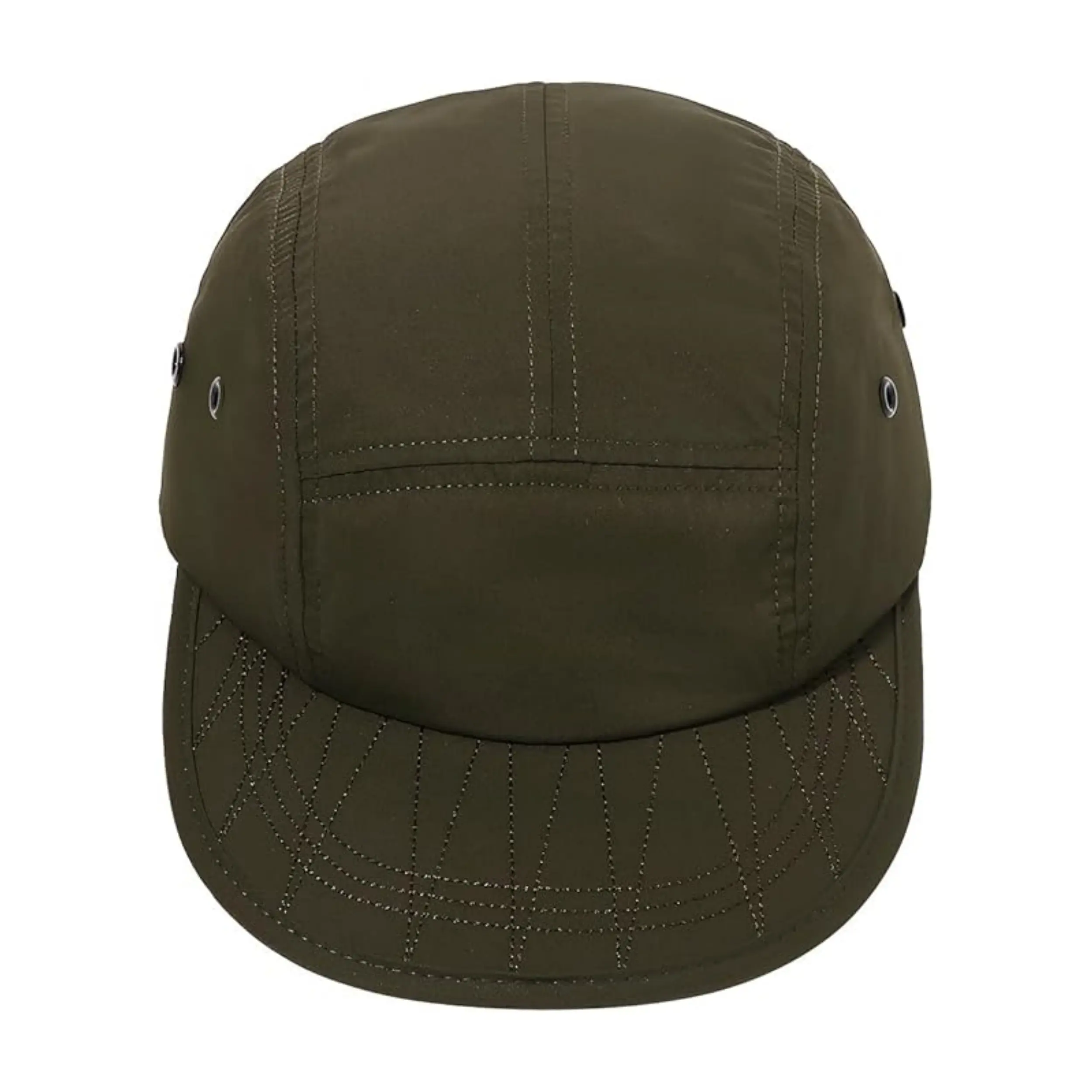 Rope Unstructured 5 Panel Snapback Cap Minimum Wholesale Snapback Hats Black Hip-hop Cap 5