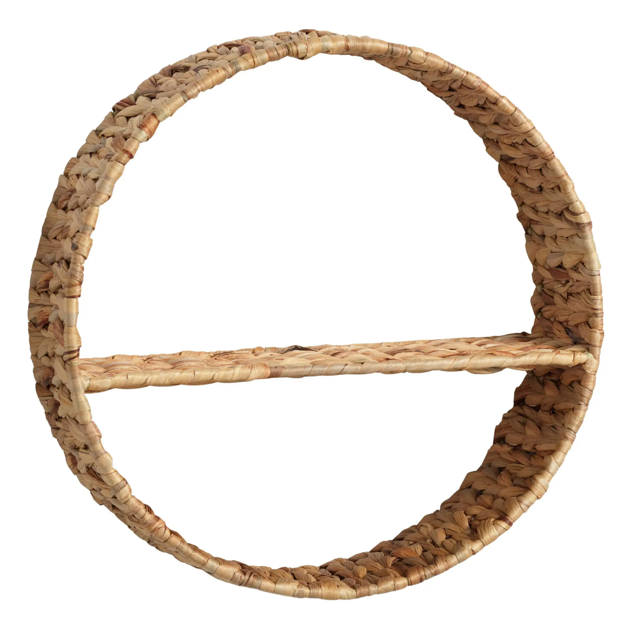 Round water hyacinth shelf Made In Vietnam Eco-friendly material used for Home decoration Storage shelf Wholesale 1