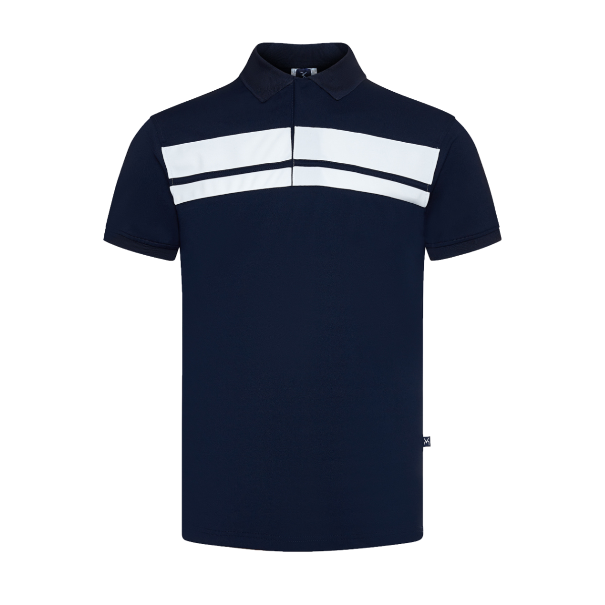 Polo Shirt With Contrast Panel 1 Color At Across The Front Chest Men Polo Shirts New Arrival Polo Shirts For Men 2