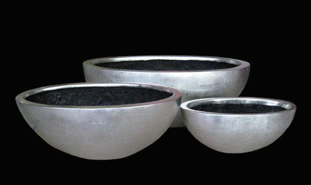 Wholesale UV Glossy Indoor & Outdoor Metallic Gold Flower Pots & Planters Oval Planters 1