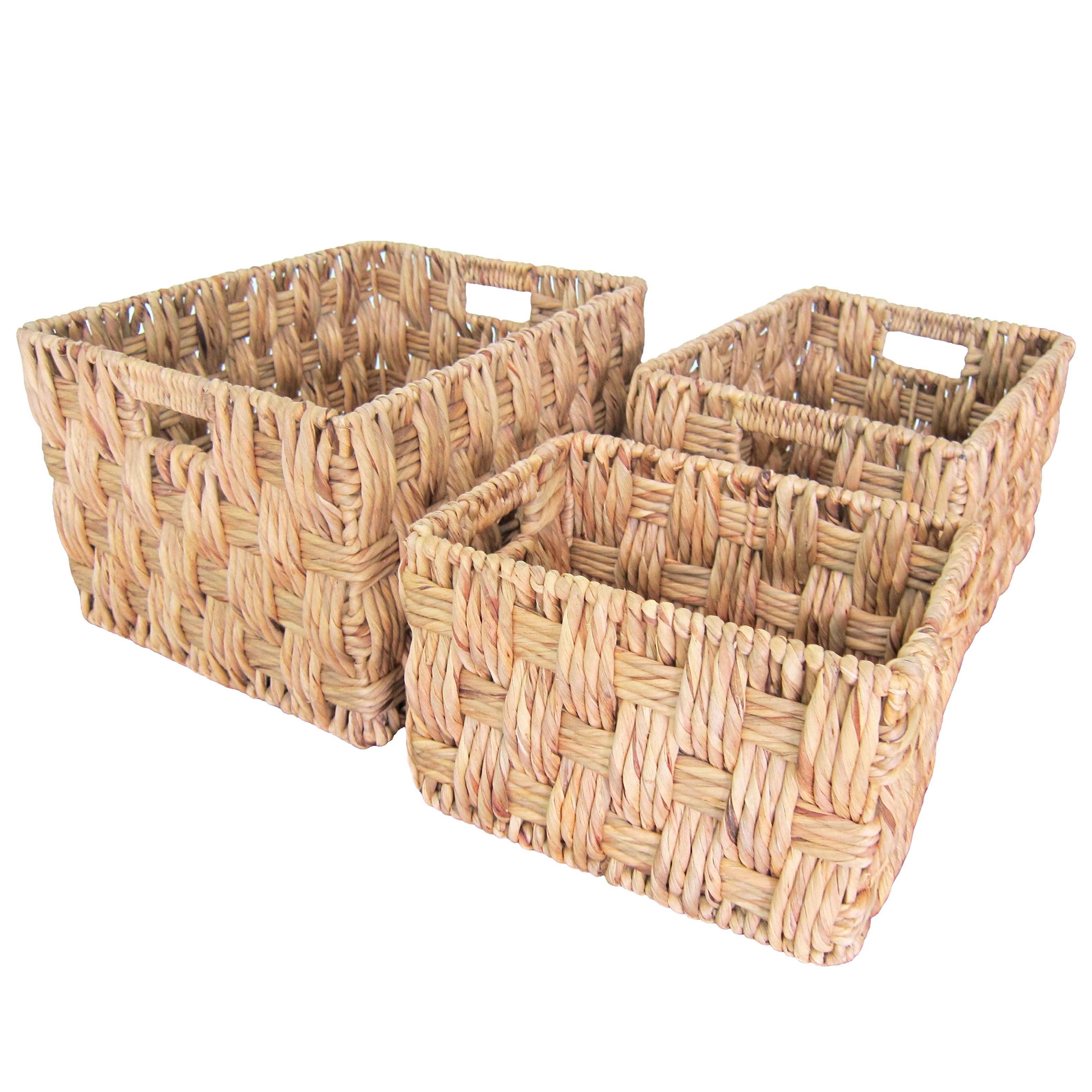 Custom Baskets Competitive Price Custom Embroidery Logo Handmade Water Hyacinth Each One In Poly Bag Vietnam Manufacturer 15