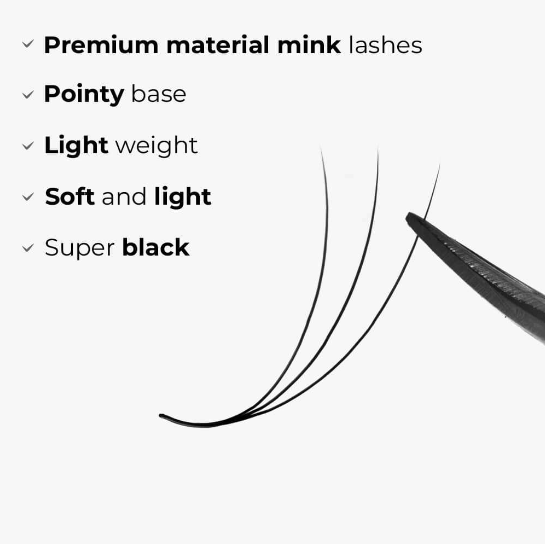 Lash Vendor 8D Promade Fans 0.05 C curl 14mm Good Price Pre-Made Black Private Labels Eyelash Fan Cheap Manufacturer Lashify 6