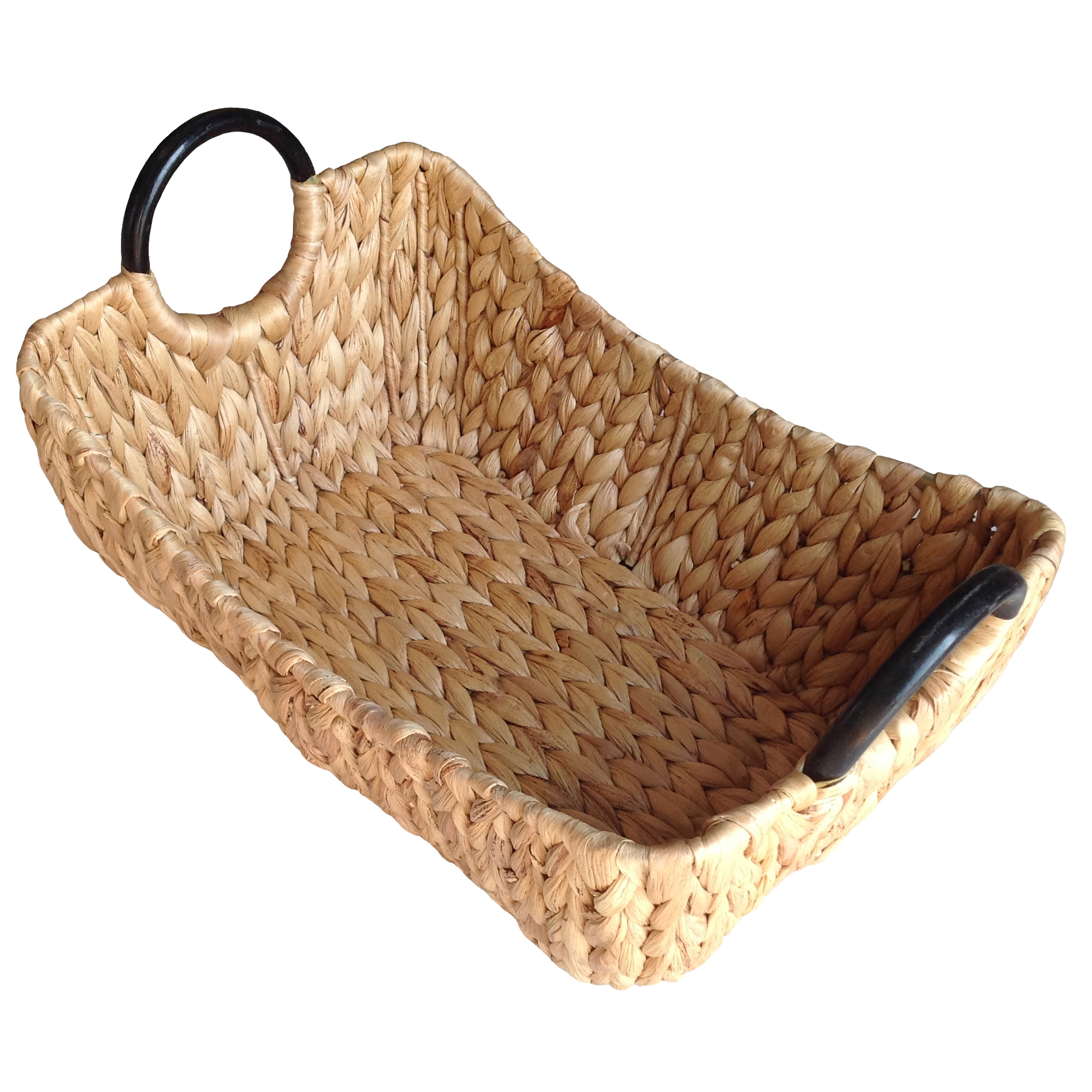 Woven Basket Good Price High Quality Handmade Water Hyacinth Each One In Poly Bag Vietnam Manufacturer 3