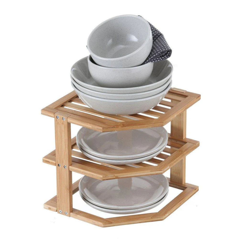 2-tier bamboo dish rack, Household items made from bamboo laminated, safe for health and aesthetically pleasing, wholesale. 3
