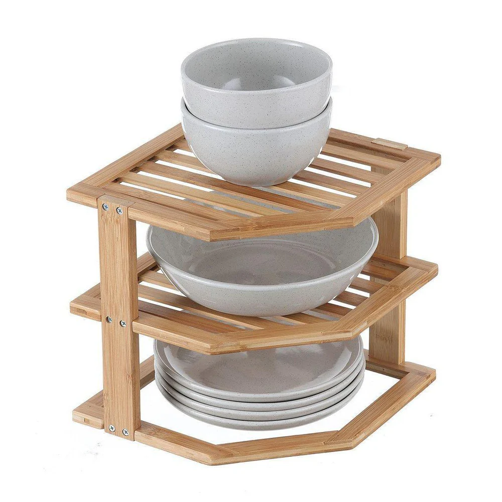 2-tier bamboo dish rack, Household items made from bamboo laminated, safe for health and aesthetically pleasing, wholesale. 2