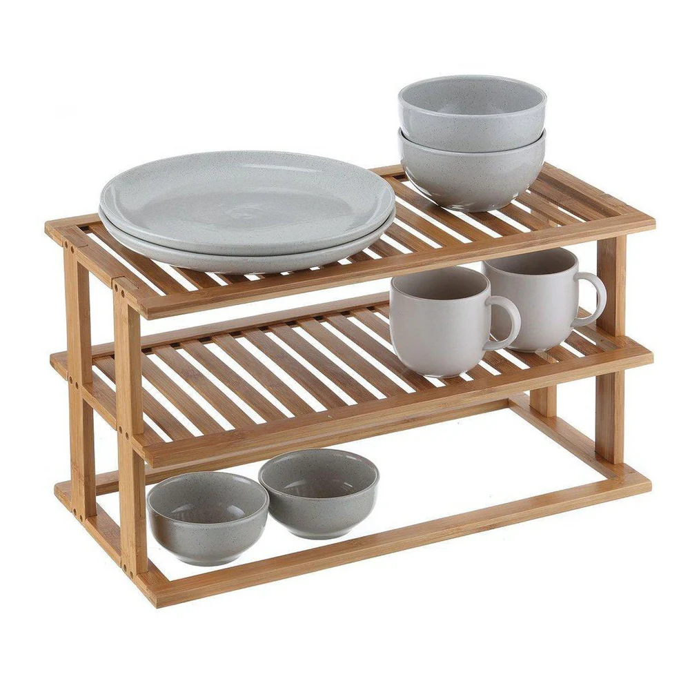 2 Tier Rectangular Bamboo, Household items made from bamboo laminated, safe for health and aesthetically pleasing, wholesale. 3