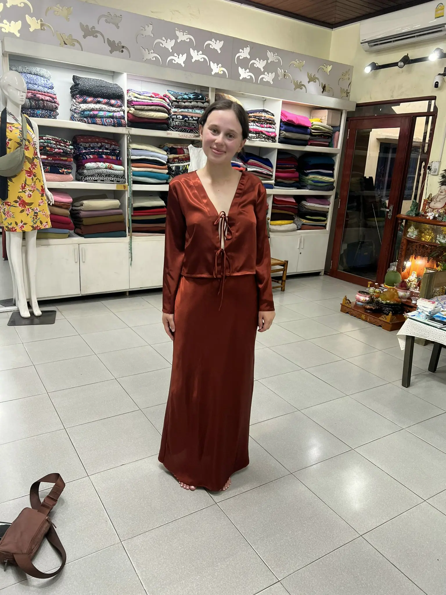 High Quality ODM OEM Factory Price Dress Linen Nice Design Made In Vietnam 4