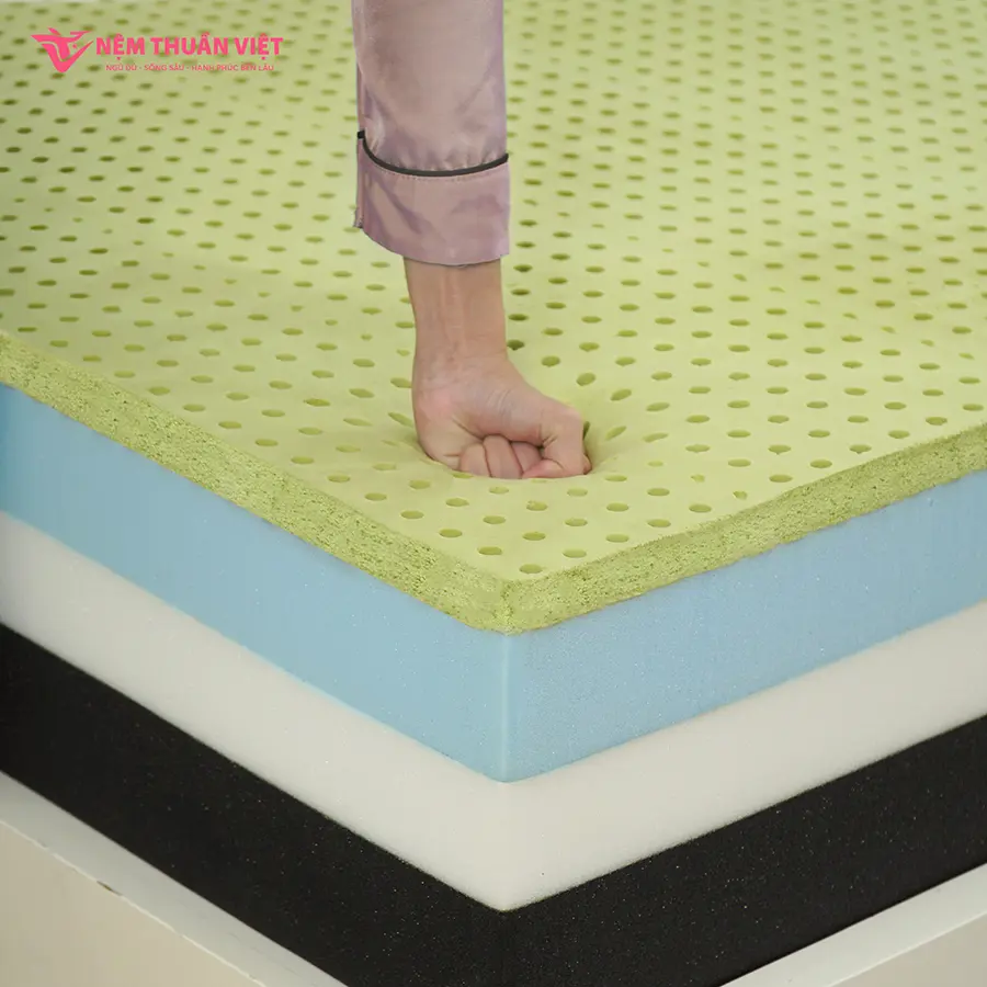 28cm OEM 11In Dunlop Best Ergonomic Natural Orthopedic Double Cooling Mattress Full Size Memory Foam Bedroom Use Hotels Villas 3