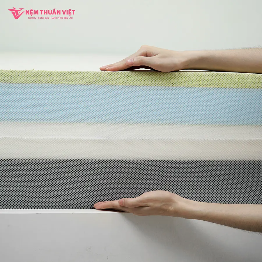 28cm OEM 11In Dunlop Best Ergonomic Natural Orthopedic Double Cooling Mattress Full Size Memory Foam Bedroom Use Hotels Villas 4