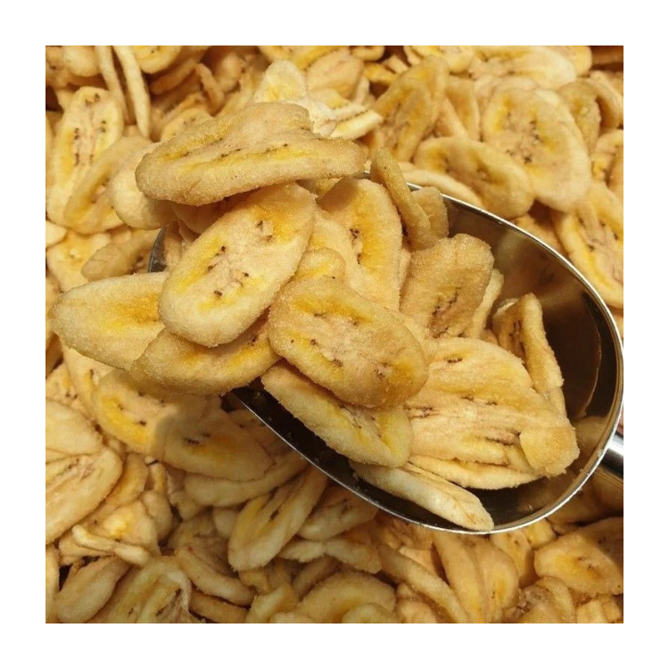 Fast Delivery Dried Banana Chips Green Vina Ready To Eat Snacks Vacuum Drying Natural Sweetness Vietnamese Manufacturer 1