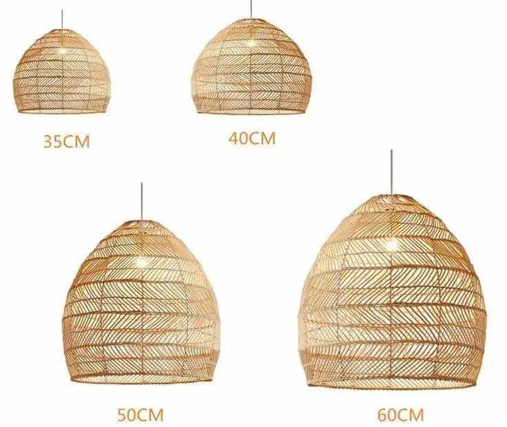 Bamboo Lampshade 02 W  2