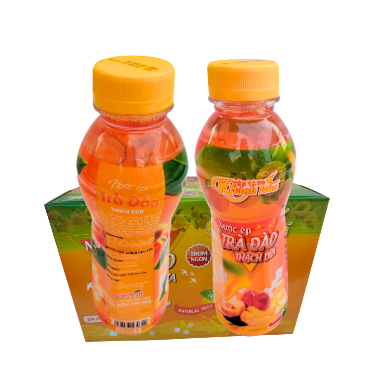 Special Item Coconut Jelly Peach Tea Juice Flavored Beverage Vicas Packed In Box Vietnam Manufacturer 8