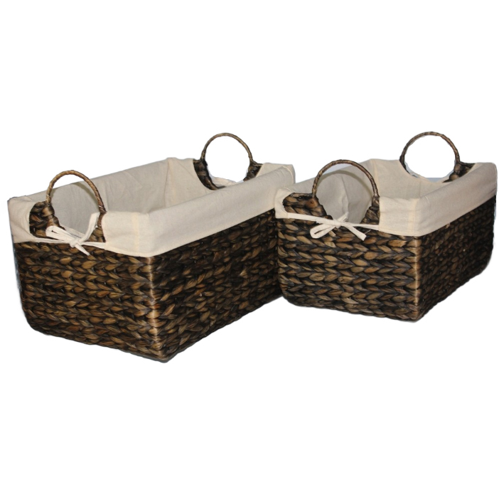 Water Hyacinth Basket Good Price Customization Handmade Special Customized Each One In Poly Bag Vietnam Manufacturer 6