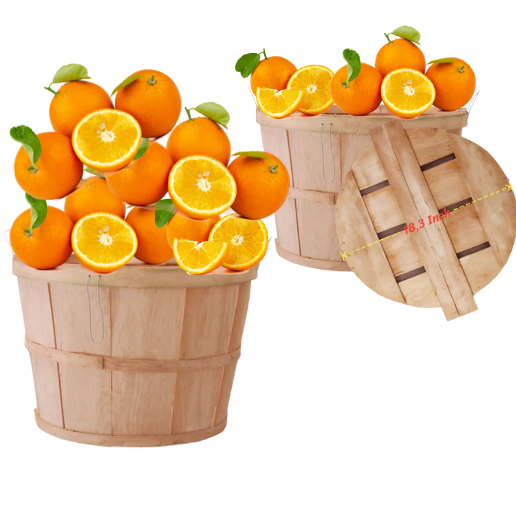 Fruit Basket Shopping Storage Wooden Basket Durable Feature Wooden Material Origin Type Size 8