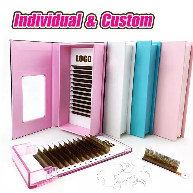 Classic EyelashLash Extention Handmade Synthetic Hair Korea Pbt Personal Care Customized Packaging From Vietnam Manufacturer 5