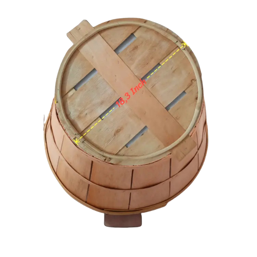 Hot Selling Fruit Basket Wood Vegetable Storage Basket Sustainable Eco-Friendly Material Viet Nam Manufacturer 6