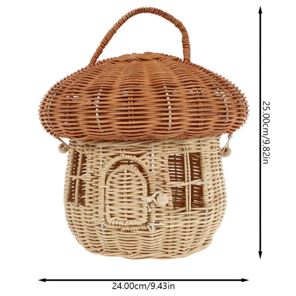 Storage Basket Rattan High Quality Mushroom Rattan Plant Stand Home Decoration Made In Vietnam Wholesale Vietnam Manufacturer 7