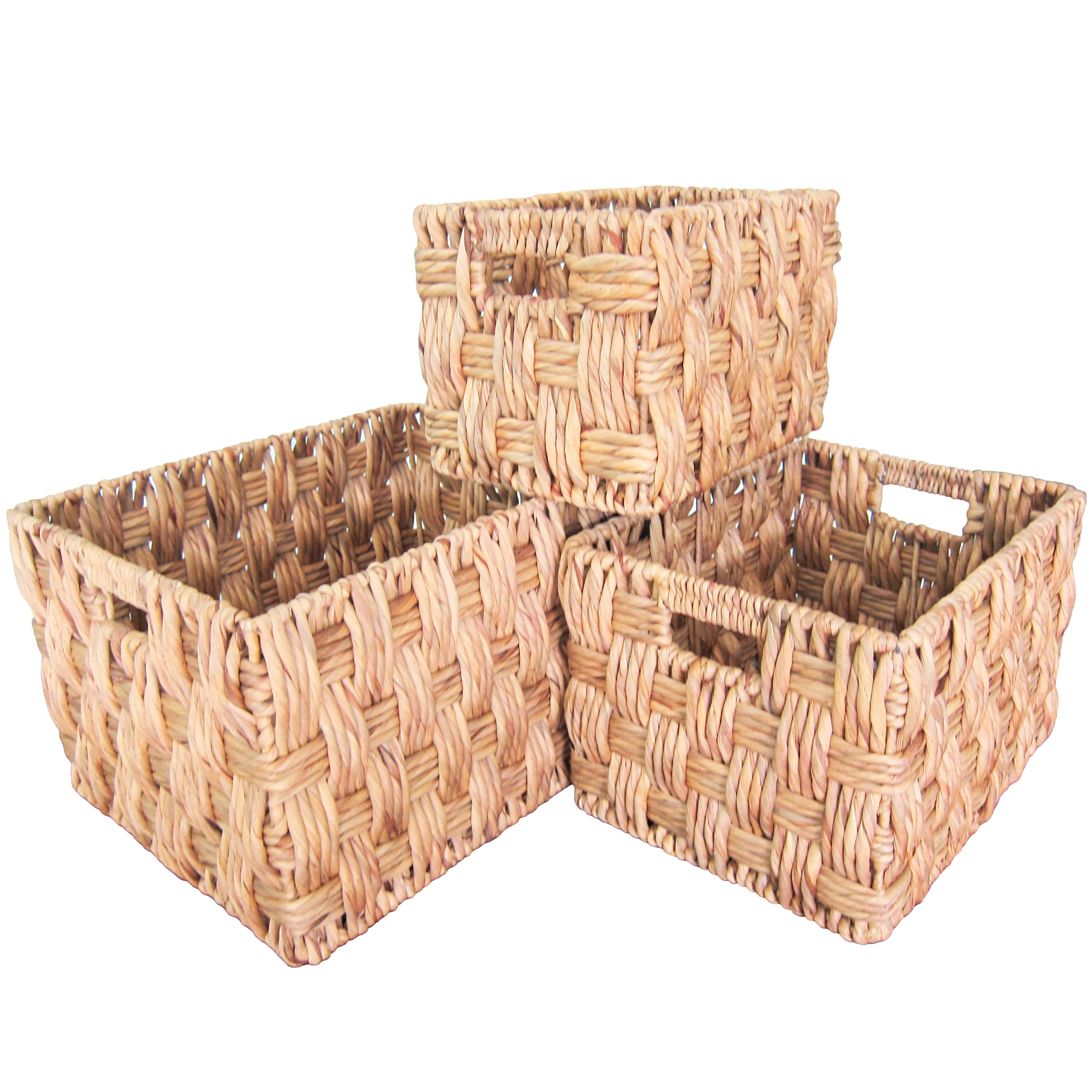 Custom Baskets Competitive Price Custom Embroidery Logo Handmade Water Hyacinth Each One In Poly Bag Vietnam Manufacturer 7