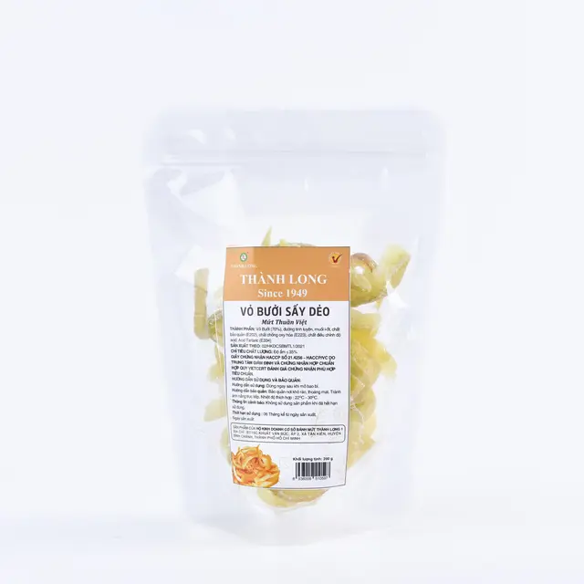  HACCP Per OPP Bag 100% Fresh Fruit Soft Dried Organic Fruits Product Soft Dried Grapefruit Peels From Vietnam Manufacturer   2