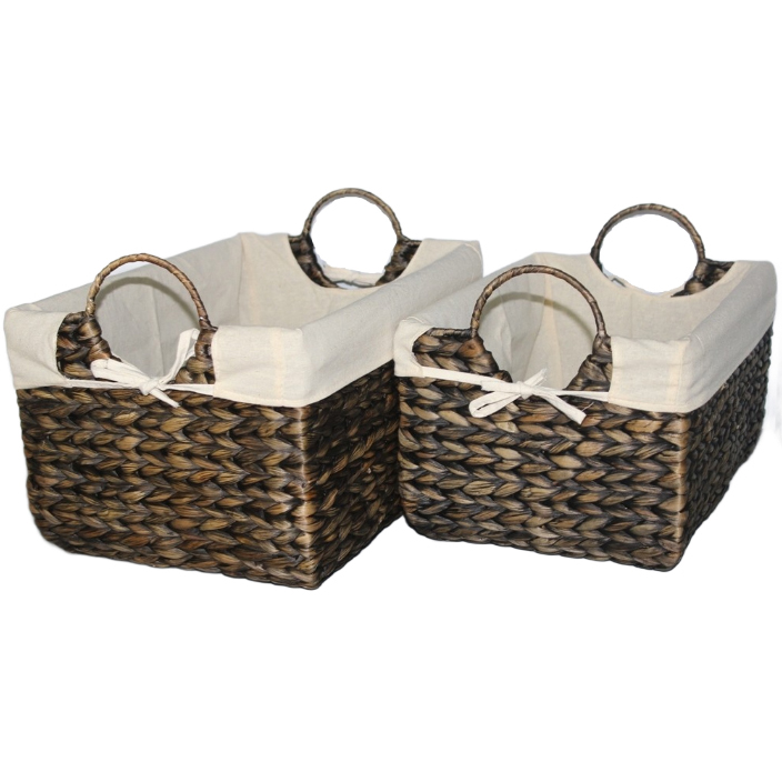 Water Hyacinth Basket Good Price Customization Handmade Special Customized Each One In Poly Bag Vietnam Manufacturer 5