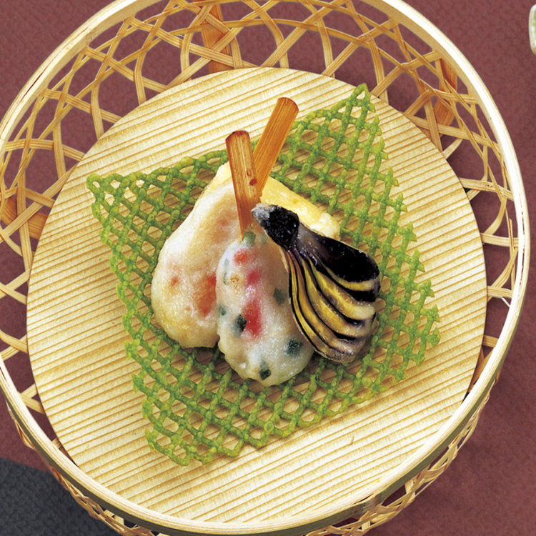 Special Item Skewered Tempura Fish Mixed With Green Onion And Ginger Keep Frozen For All Ages Haccp Vacuum Pack Manufacturer 6