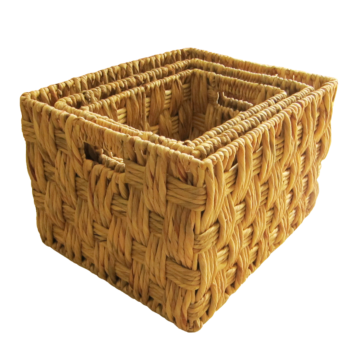 Custom Baskets Competitive Price Custom Embroidery Logo Handmade Water Hyacinth Each One In Poly Bag Vietnam Manufacturer 4