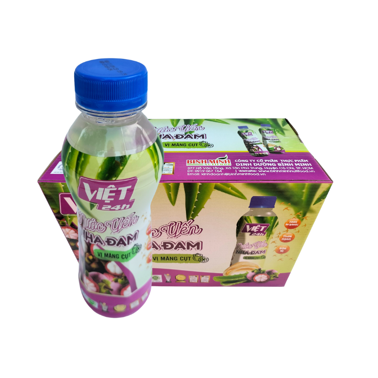 High Quality Aloe Vera Bird Nest Juice With Mangosteen Flavor Flavored Beverage Iso Packed In Box Vietnam Factory 6