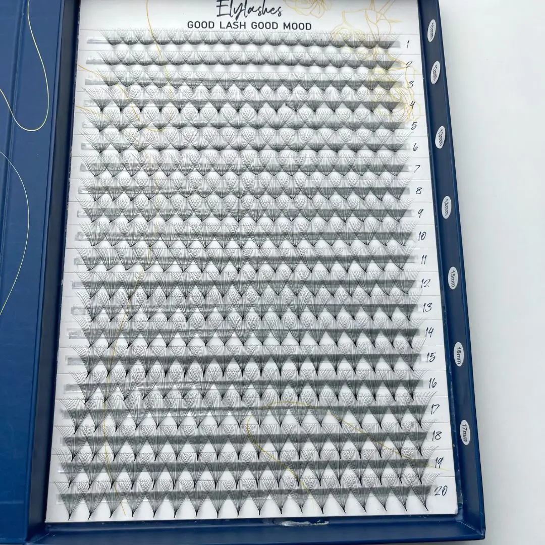 2023 Lovely Private Label Mink Eyelashes Lashes 6D-0.07 Mix Size Synthetic Mink Korean Custom OEM Customized 1