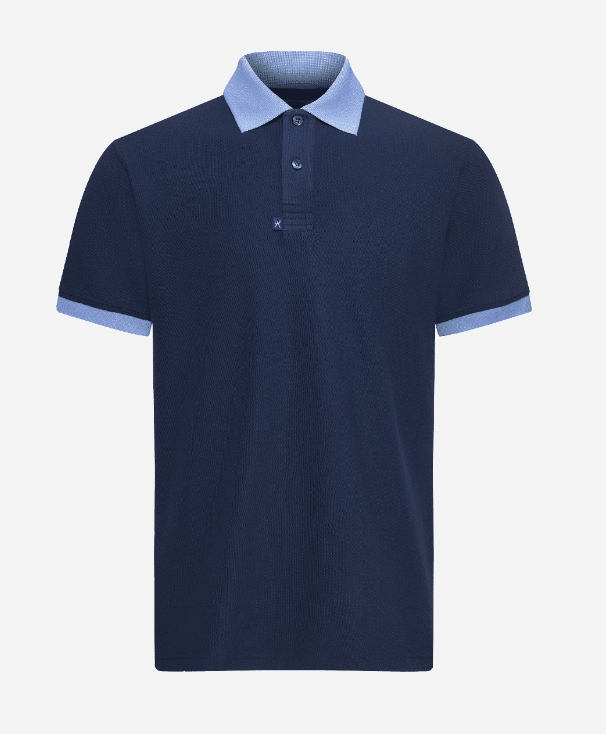 Clothes For Men Cotton Spandex Regular-Fit Polo Shirt with Contrast Collar & The Cuff Men Polo Shirts Shirts For Men 2