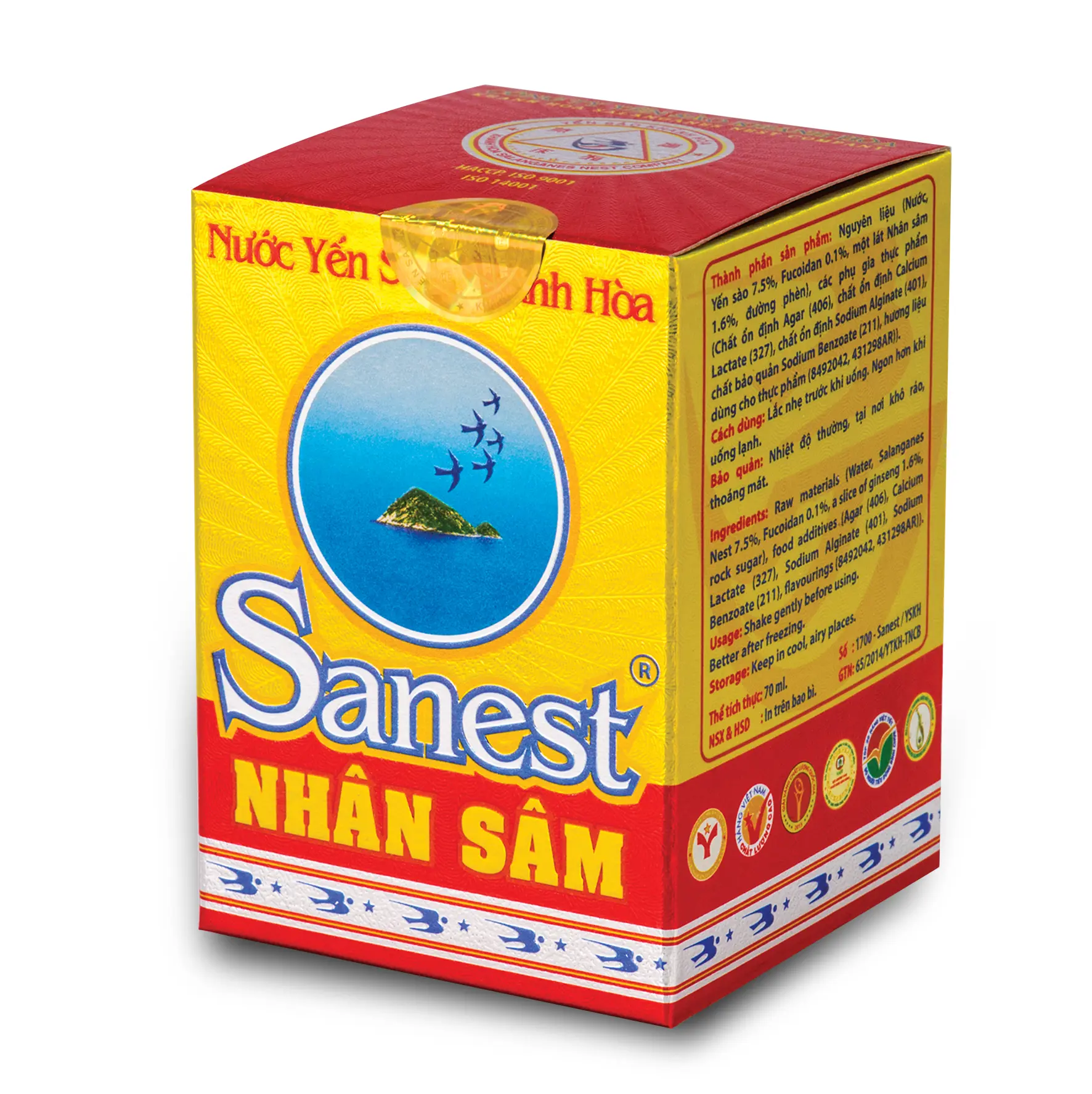 Bird's nest drink with fucoidan ginseng Good choice Nutritious using for drinking ISO packing in jar Made in Vietnam Manufacturer 4