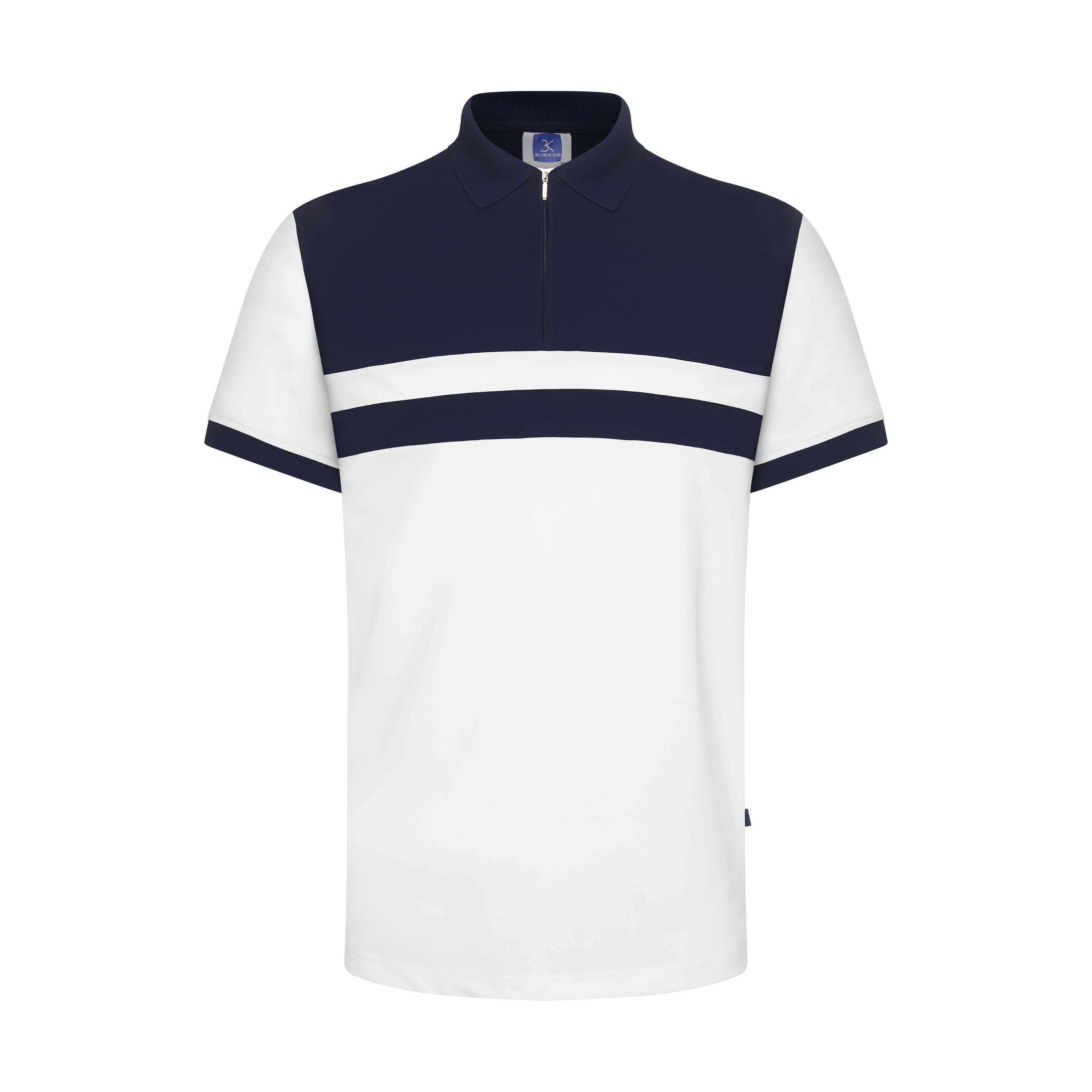 Polyester Spandex Regular-Fit Polo Shirt with Zip Placket Contrast Color Men Polo Shirts New Arrival Shirts For Men 6