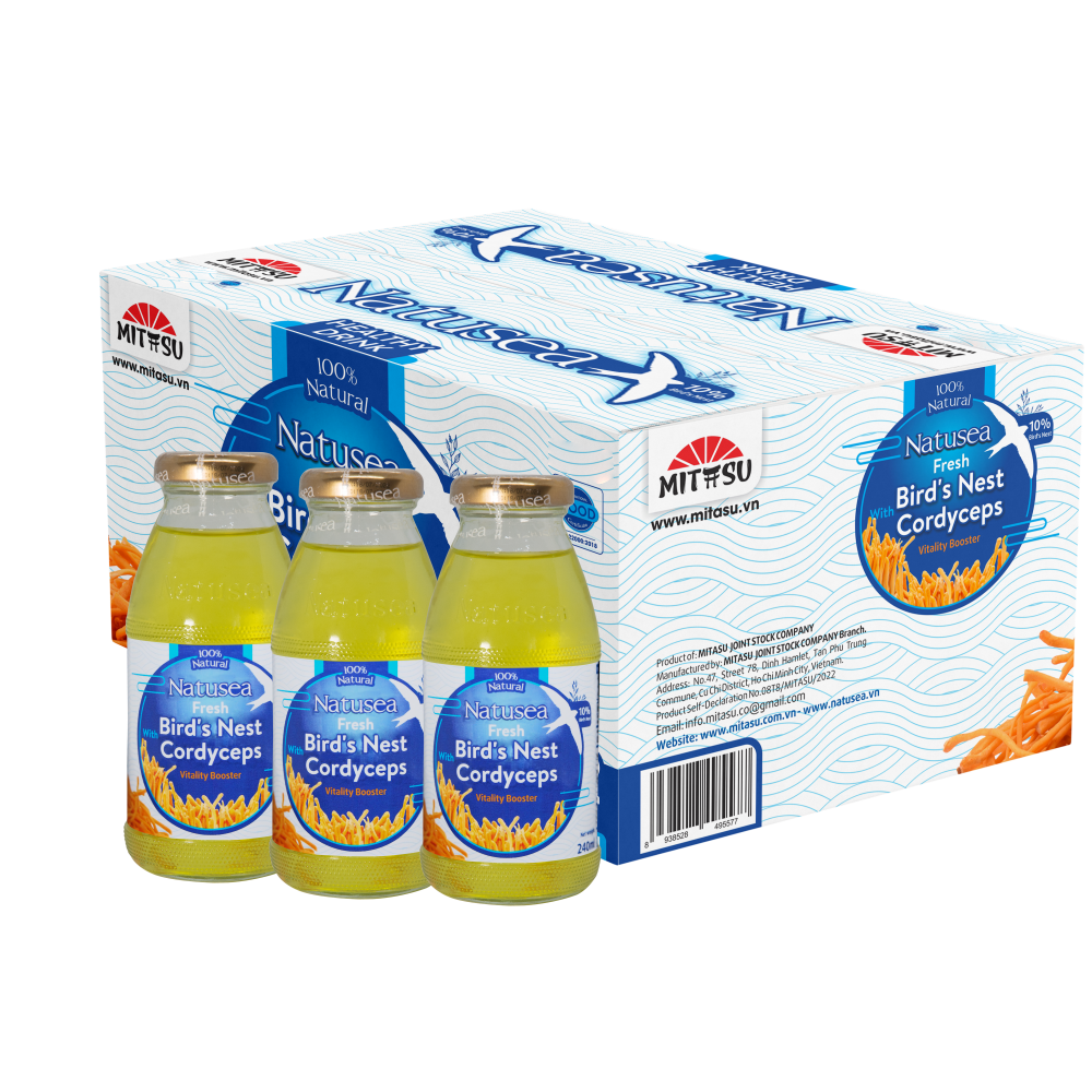Fresh Bird'S Nest With Cordyceps Professional Team Rock Sugar Puree Mitasu Jsc Carton Box Vietnam Manufacturer 3