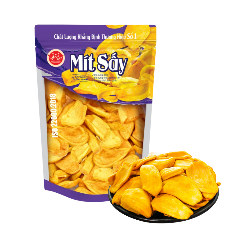 TOP 1 Quality in Vietnam Dried Jackfruit Chips Snack Slice No Sugar Nature Sweet Dried Fruits Direct Price from Factory 6