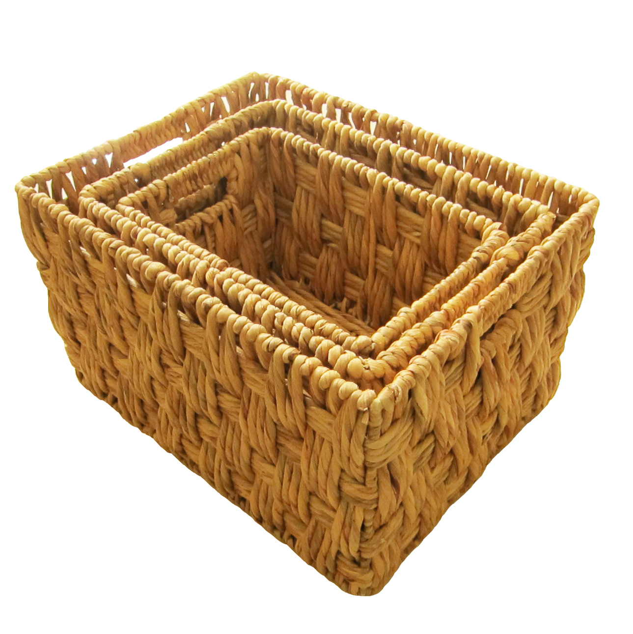 Custom Baskets Competitive Price Custom Embroidery Logo Handmade Water Hyacinth Each One In Poly Bag Vietnam Manufacturer 14