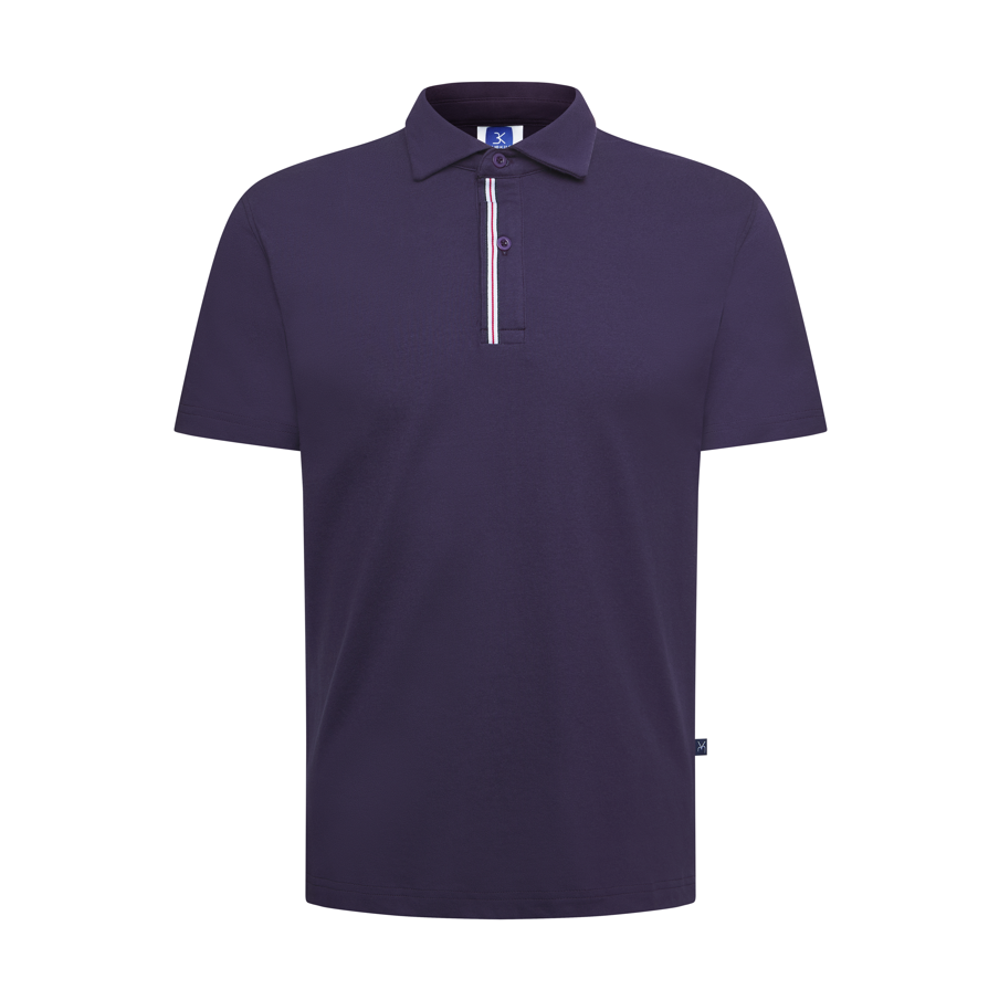 Fashionable Cotton Spandex Regular-Fit Polo Shirt with Contrasting Tape on the Placket Men Polo Shirts Polo Shirts For Men 6