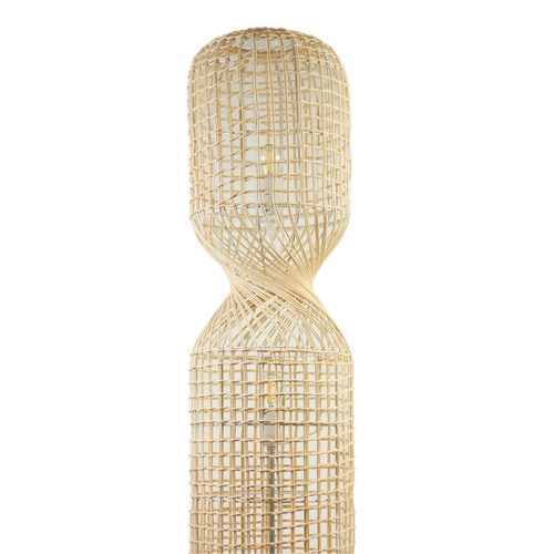 Antique twisted rattan floor lamp, Lamps made from handmade materials, home decoration accessories, wholesale. 2