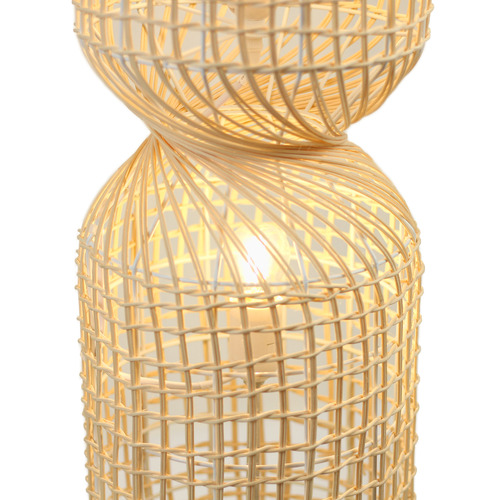 Antique twisted rattan floor lamp, Lamps made from handmade materials, home decoration accessories, wholesale. 5