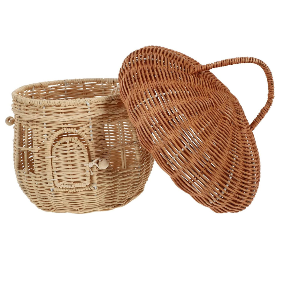 Storage Basket Rattan High Quality Mushroom Rattan Plant Stand Home Decoration Made In Vietnam Wholesale Vietnam Manufacturer 1