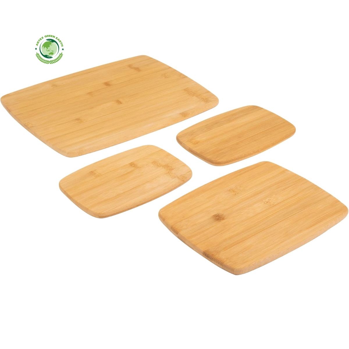 Bamboo Boards Cutting Set is made from natural materials, environmentally friendly, heat resistant, durable and beautiful. 2