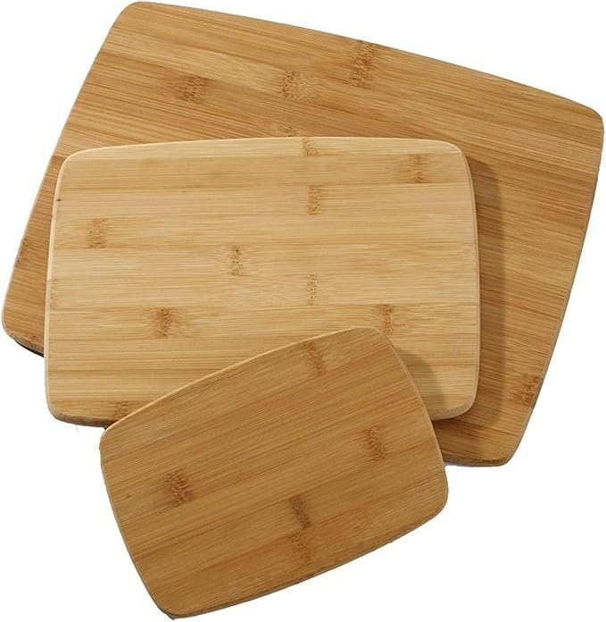 Bamboo Boards Cutting Set is made from natural materials, environmentally friendly, heat resistant, durable and beautiful. 3