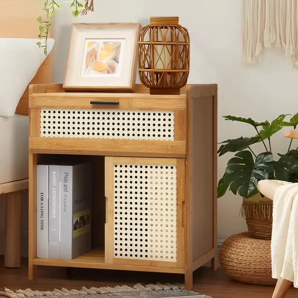 Bamboo Cabinet Nightstand, Household items made from bamboo laminated, safe for health and aesthetically pleasing, wholesale. 6