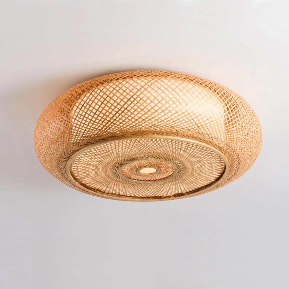 Bamboo Ceiling Light For Living Room, Lamps made from handmade materials, home decoration accessories, wholesale. 3