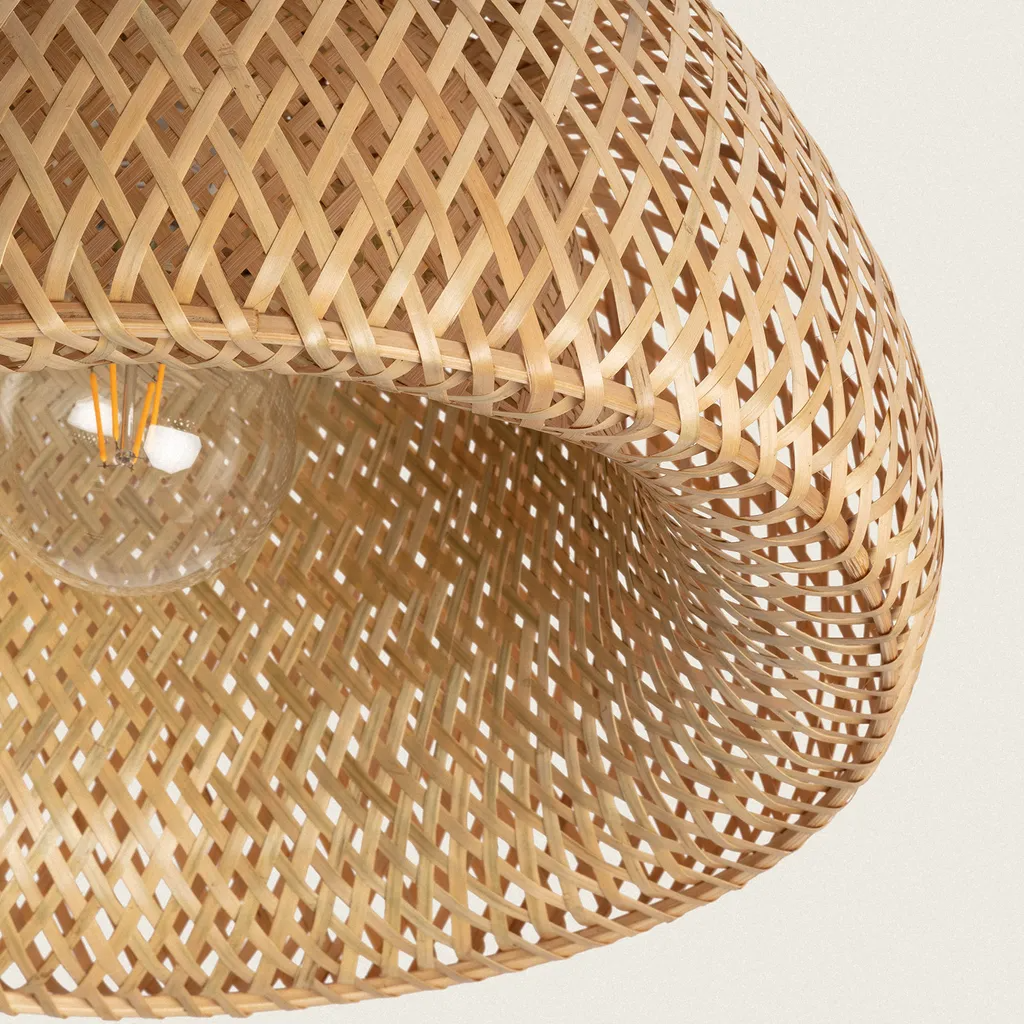 Bamboo Ceiling Light, Lamps made from handmade materials, home decoration accessories, wholesale. 2