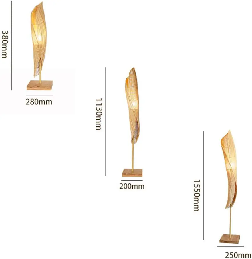 Bamboo Floor Lamp, Lamps made from handmade materials, home decoration accessories, wholesale. 4