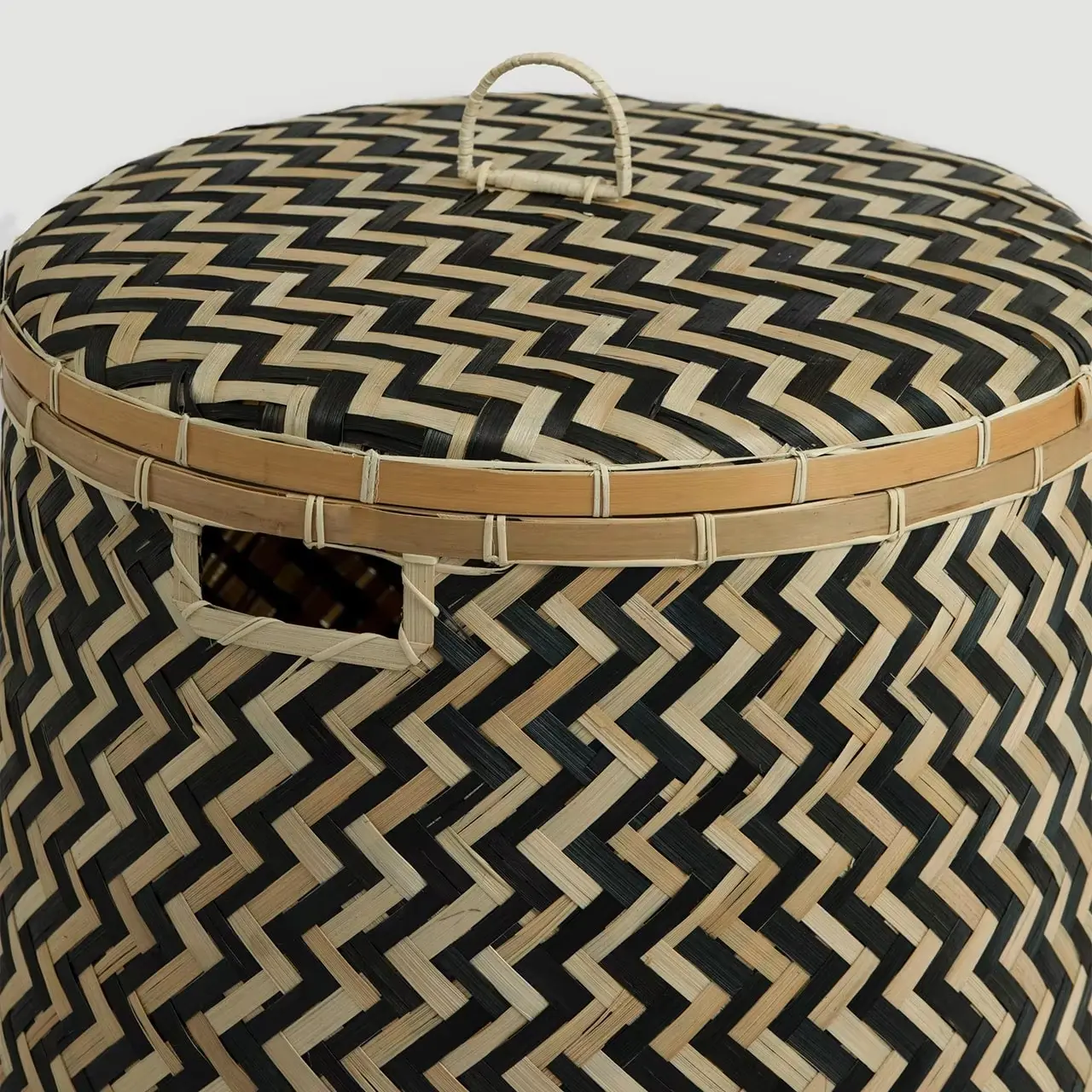 Bamboo laundry basket with handle, Multi-purpose storage basket home organization accessory highly aesthetic wholesale available 2