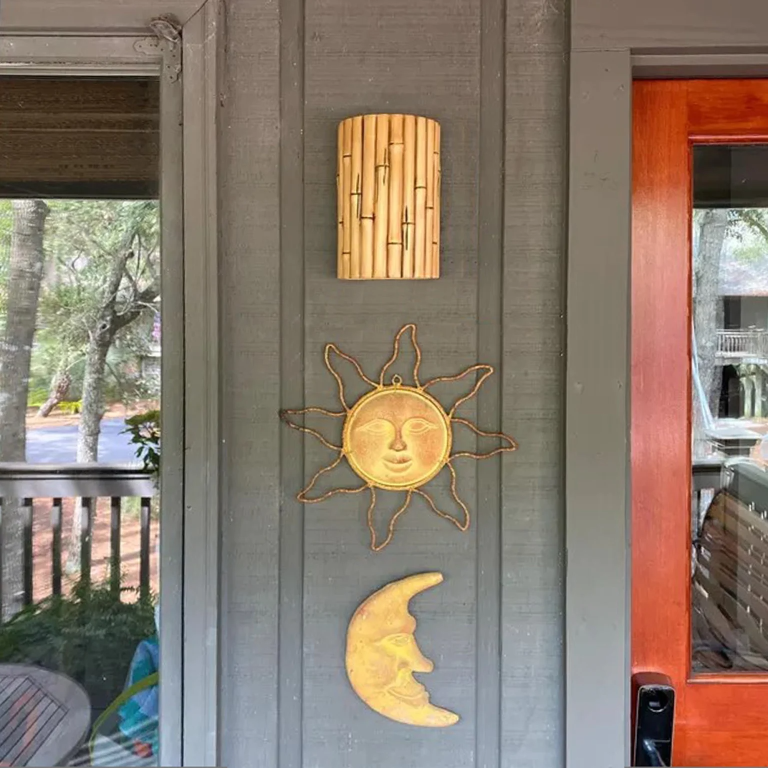 Bamboo Sconce, Lamps made from handmade materials, home decoration accessories, wholesale. 3