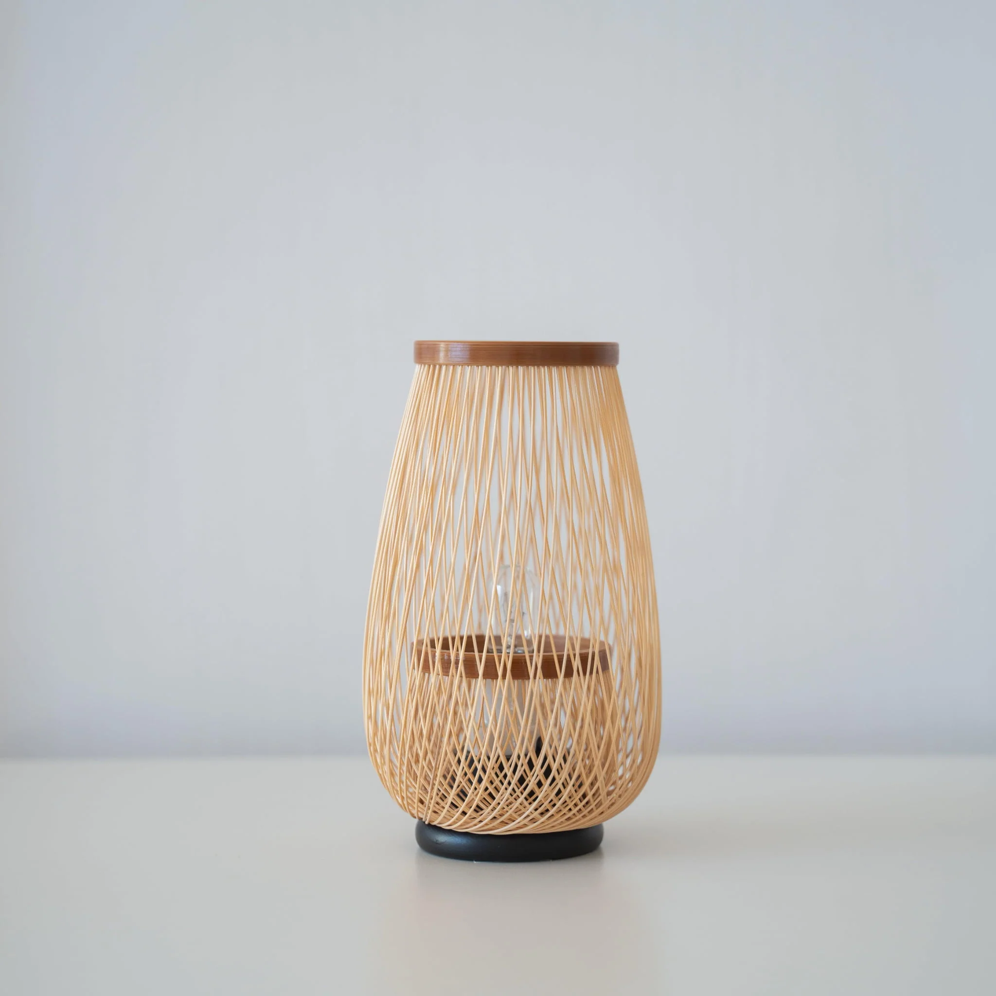 Bamboo Table Lamp Flower Bud, Lamps made from handmade materials, home decoration accessories, wholesale. 1