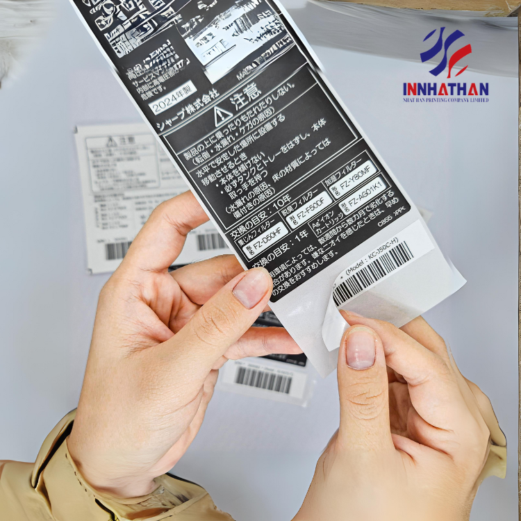 Barcode Labels Custom Adhesive Label Sticker Good Quality Permanent Adhesive Packaging Labels Custom Packing Manufacturer 4