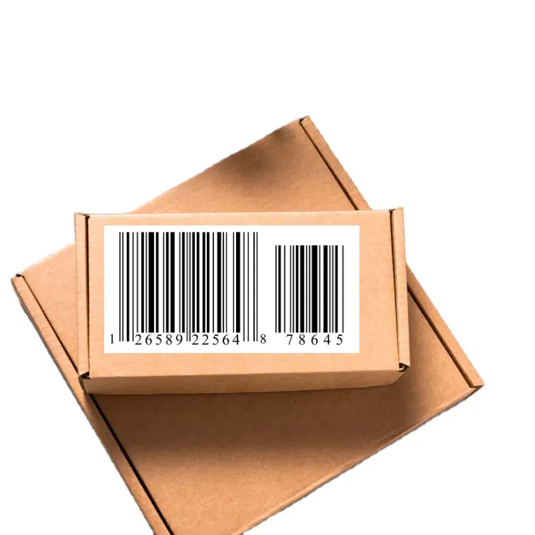 Barcode Labels Custom Adhesive Label Sticker Good Quality Permanent Adhesive Packaging Labels Custom Packing Manufacturer 1